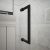 DreamLine Unidoor Plus 46-46 1/2"W Frameless Hinged Shower Door in Satin Black