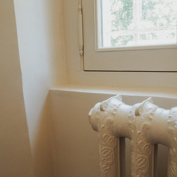 Détail radiateur en fonte