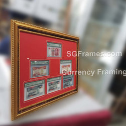 Currency Framing &ndash; With Custom Border and Window &ndash; SGFrames - Products