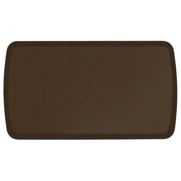 GelPro Elite Vintage Leather Mat, Rustic Brown, 20"x36"