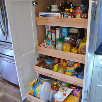 pull out drawers in cabinets