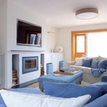 Calm blue living room