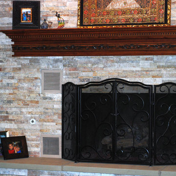 Ornate Maple Fireplace Mantel