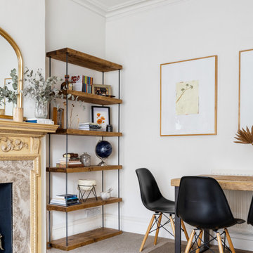 Home Styling: Industrial Shelving Adds Character to Dining Area - Maida Vale Hom