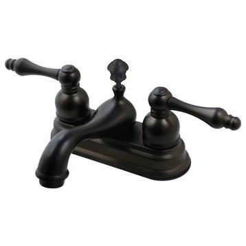 Fauceture 4" Centerset Bathroom Faucet With Retail Pop-Up, Oil Rubbed Bronze