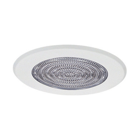 15502 5 in. White Recessed Shower Trim w Lexan Fresnel Lens