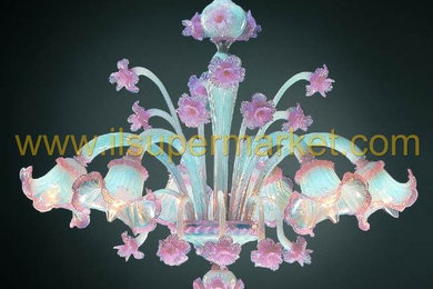 Murano glass chandeliers from Venice