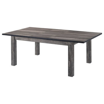 Bowery Hill Extendable Dining Table in Gray Oak