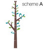Growth Chart Tree Decal, Color Scheme A
