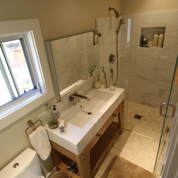 Small Carmel Valley Bathroom Renewal with Style