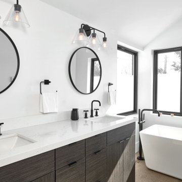 Arabescato Como Quartz Bathroom