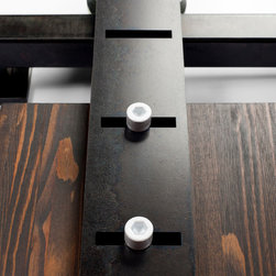 "The Conservative Horizontal" Barn Door Hardware by MAIDEN - Barn Door Hardware