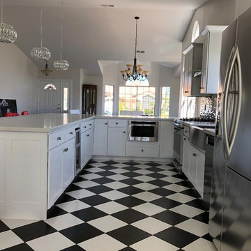 Black and White Modern Classic Kitchen