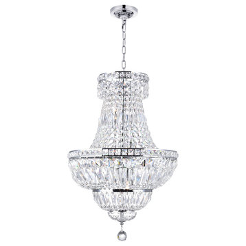 CWI LIGHTING 8003P18C 8 Light Down Chandelier with Chrome finish