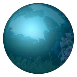 Trademark Innovations - 8" Gazing Mirror Ball - Garden Statues And Yard Art