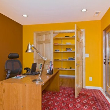 Contemporary Home in Annandale Adds Private Home Office and Den