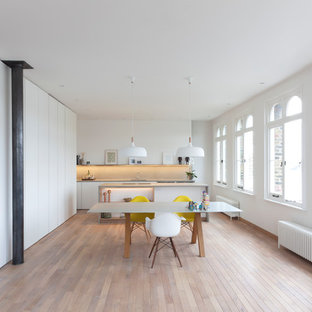 Modern dining room in London.