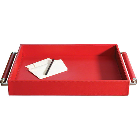 Double Handle Serving Tray, Crimson