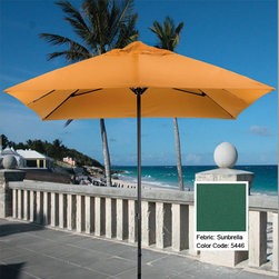 Sunbrella-Forest-Green-Aluminum-Market-Umbrella - Patio Furniture And Outdoor Furniture