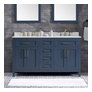 Midnight Blue With White Cultured Marble Top