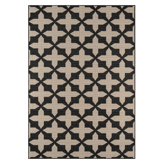 Baja Indoor/Outdoor Rug, Charcoal, 1'8
