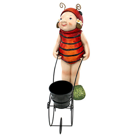 Polly The Lady Bug Fairy Statue