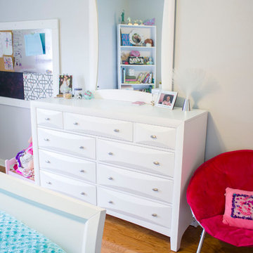 Pink/aqua tween bedroom makeover