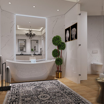 Portofino Tower Soaking Tub Bathroom Remodel – South of Fifth