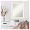 Craftsman White Petite Bevel Wood Wall Mirror 23 x 29 in.