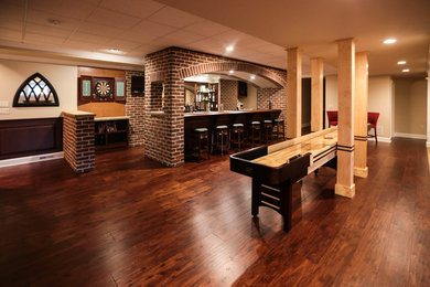 Mountain style basement photo in Philadelphia