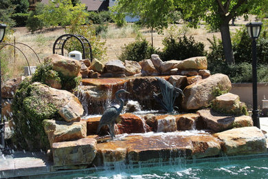 Inspiration for a backyard concrete and rectangular pool remodel in San Luis Obispo