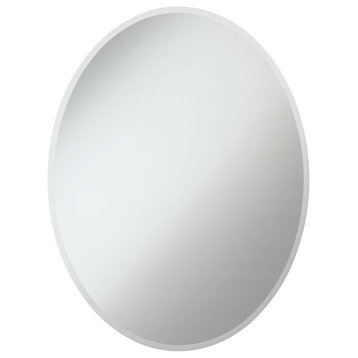 Elegant Modern 36" Contemporary Mirror, Clear
