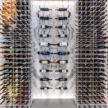 Striking Marble Wine Room