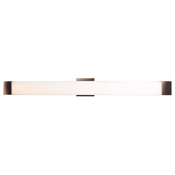 West End LED Vanity Wall Sconce, Bronze, 39"
