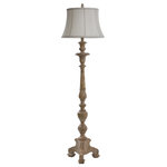 StyleCraft Home Collection - Jane Seymour - Yorktown White Finish Floor Lamp - Accent your decor with this lovely Floor Lamp.