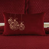 Five Queens Court Ornate Boudoir Embellished Decorative Throw Pillow
