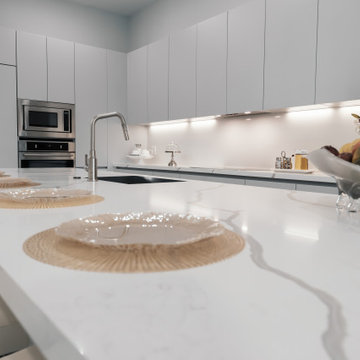 Sleek Elegance - Full Matte Lacquer Kitchen Project