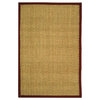 Power Loomed Natural and Red Rug 8'x10'