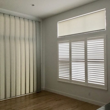 Shutters, gliding window panels & Roller shades