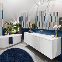 Navy Bathroom