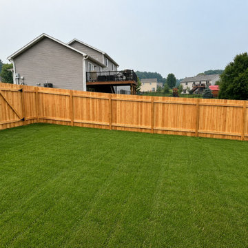 Cedar Backyard Privacy Fence with Gate