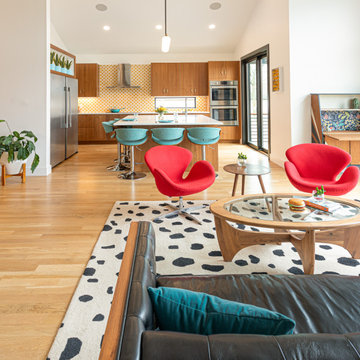Pigment and Pattern: A New Build Midcentury Modern House