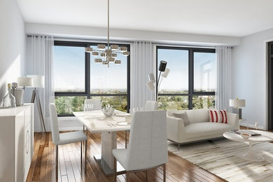 Inspiration for a contemporary home design remodel in Toronto