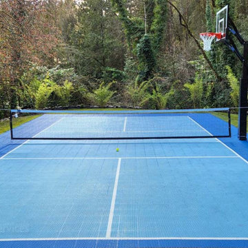 Quenelle Pickleball / Basketball Sports Court Project in SW Portland 2022