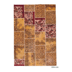 Over-dyed Anatolian Patchwork Rug - Rugs