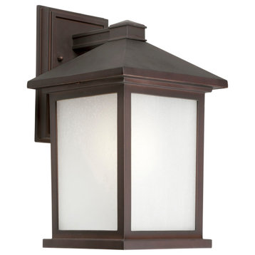 Forte Lighting 17020-01 1 Light 14" Tall Outdoor Wall Sconce - Antique Bronze