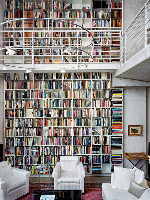 Wall Of Books Houzz