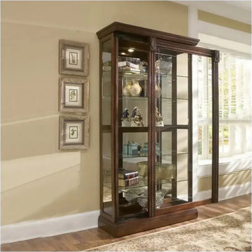 20485 Pulaski Furniture Accents And Curios Two Way Slding Door Curio