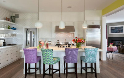 Designers Break the Mold by Mixing and Matching Kitchen Stools