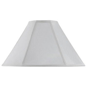 Cal Lighting Vertical Piped Basic Coolie, White/White, 12"